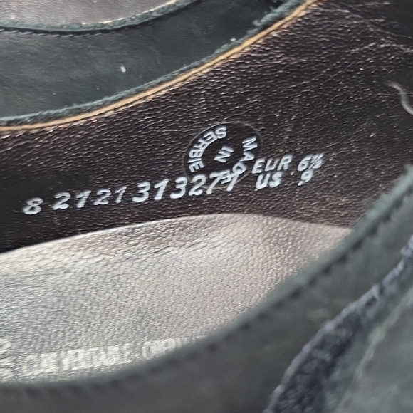 Mephisto Mary Jane Black Flats with Cushioned Footbed Women's Size 9 - Picture 7 of 7